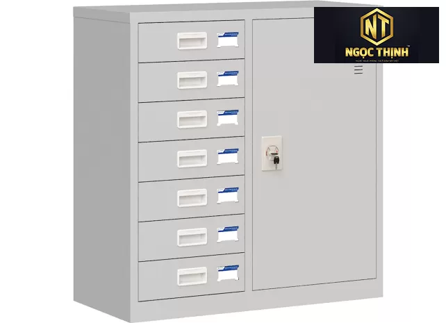 Tủ sắt sơn tĩnh điện 2 khoang TU88-7DB